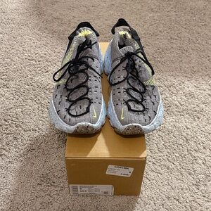 Nike Space Hippie 04 - Gray and Yellow Athletic Sneakers